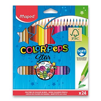 Obrázek produktu Pastelky Maped Color&#039;Peps - 24 barev