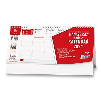 Obrázek produktu Stolní kalendář Manažerský 2024 - pracovní