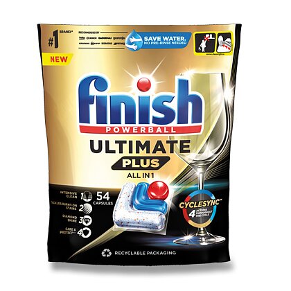 Obrázek produktu Finish Ultimate Plus - kapsle do myčky - 54 kapslí