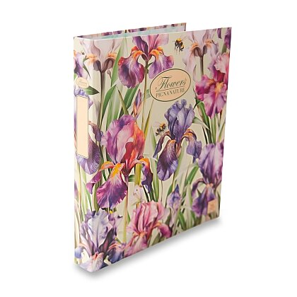 Obrázek produktu Pigna Nature Flowers - 4kroužkový pořadač - A4, 35 mm, mix motivů