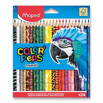 Obrázek produktu Pastelky Maped Color&#039;Peps Animals - 24 barev