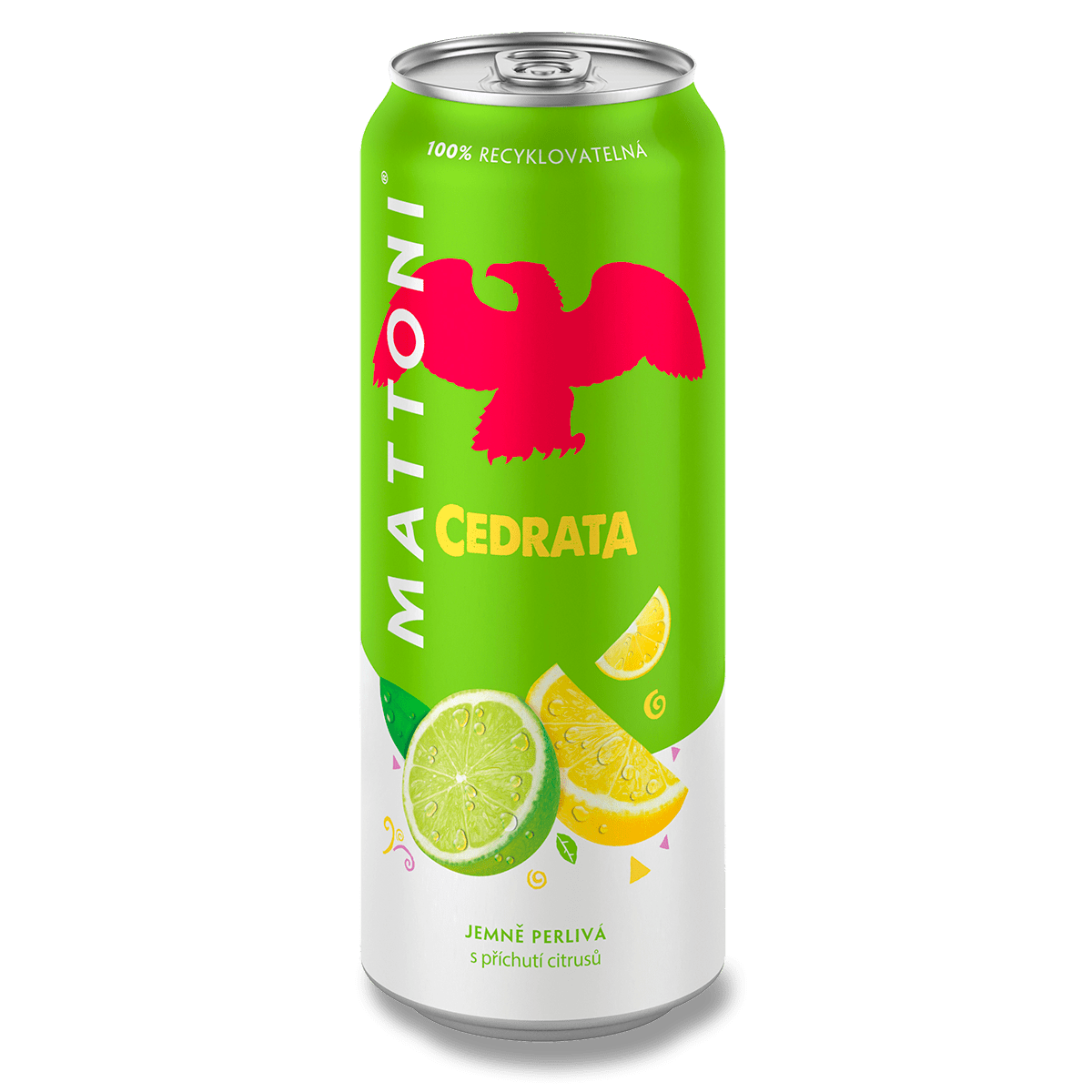 Mattoni cedrata - minerální voda - plech, cedrata, 0,5 l