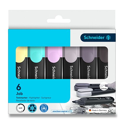 Obrázok produktu Schneider Job Pastel - zvýrazňovač - sada 6 farieb