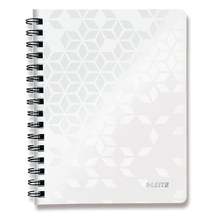 Obrázok produktu Leitz WOW - krúžkový blok - A5, 80 listov, linajkový, biely