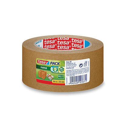 Obrázek produktu Tesa EcoLogo - ekologicky šetrná samolepicí páska - 50 mm × 50 m, papírová