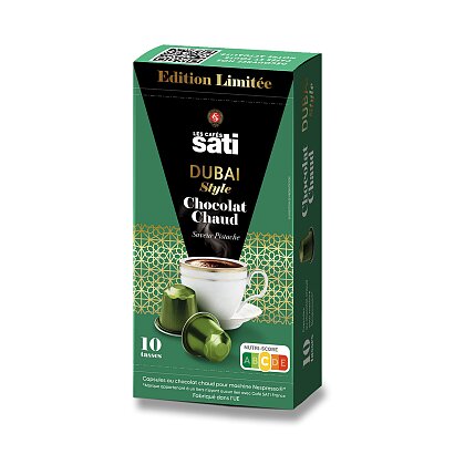 Obrázek produktu Sati Horká čokoláda Dubai Style - kapsle do kávovaru - 10 kapslí