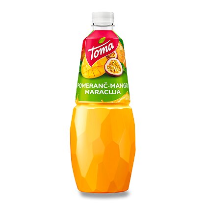 Obrázek produktu Toma - ovocný džus - Pomeranč, maracuja a mango, 1 l