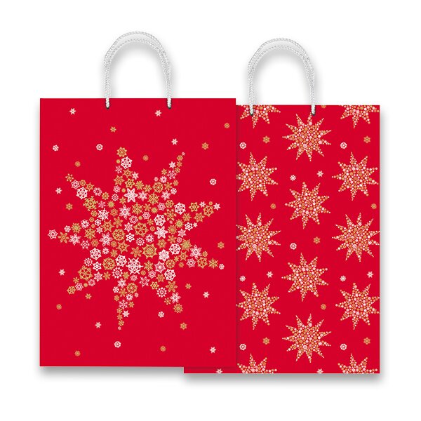 Dárková taška Sadoch Kraft Fantasia Rossa – 300 × 120 × 410 mm