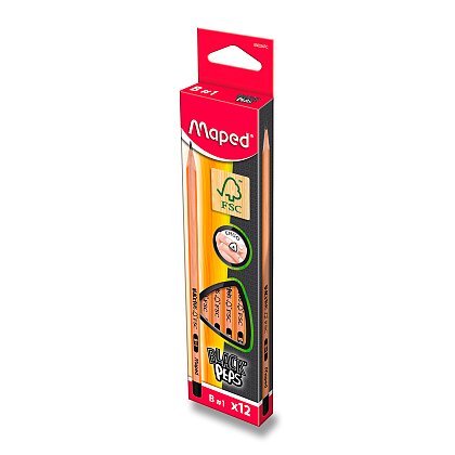 Obrázok produktu Maped Black Peps - ceruzka - B, 12 ks