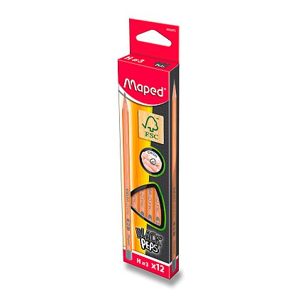 Obrázok produktu Maped Black Peps - ceruzka - H, 12 ks