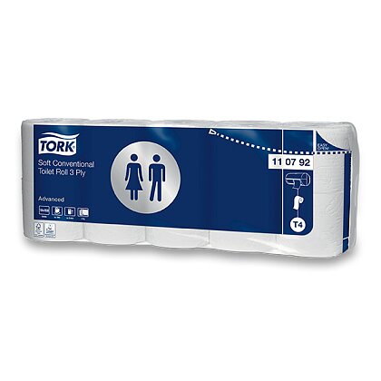 Obrázek produktu Tork Premium - toaletní papír - 3vrstvý, 150 útržků, 10 ks