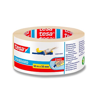 Obrázek produktu Tesa Masking Tape - lehce odstranitelná lepicí páska - 50 mm × 50 m