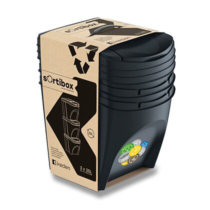 Product image Sortibox - set of waste bins - 3 x 25 l
