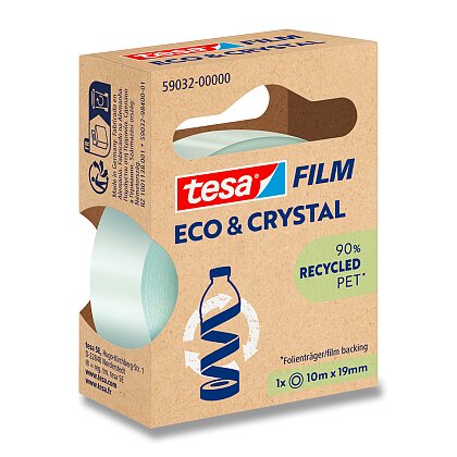 Obrázok produktu Tesa Eco & Crystal - samolepiaca páska - transparentná, 19 mm x 10 m