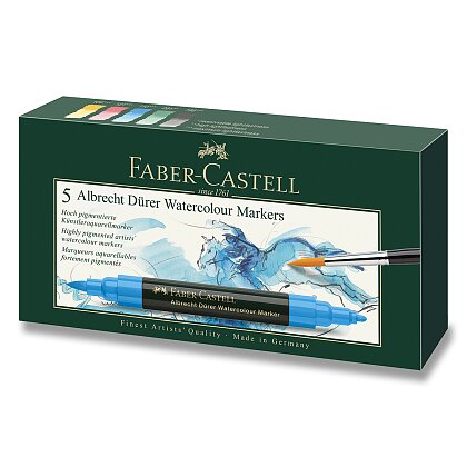Obrázek produktu Faber-Castell Albrecht Dürer - akvarelové popisovače - 5 barev
