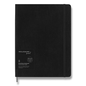 Obrázek produktu Zápisník Moleskine Smart Writing - mäkké dosky - XL, linajkový, čierny
