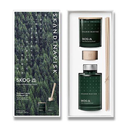 Obrázok produktu Skandinavisk SKOG - darčekový set difuzér a vonná sviečka