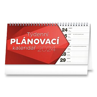 Obrázek produktu Stolní kalendář Plánovací řádkový 2024