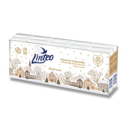 Obrázok produktu Linteo Deň a Noc - papierové vreckovky - 3vrstvové, 10 x 10 ks