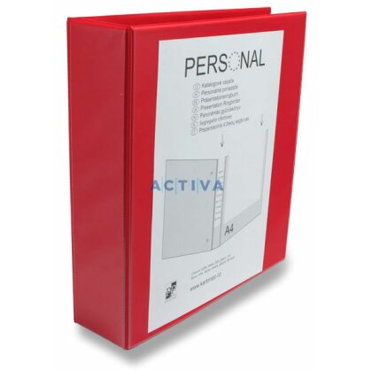 Obrázek produktu PP Personal - 4kroužkový pořadač - A4, 85 mm, červený