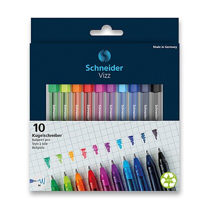 Obrázek produktu Schneider Vizz - jednorázové kuličkové pero - sada 10 ks