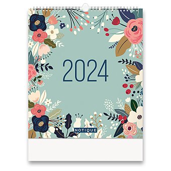 Obrázek produktu Nástěnný plánovací kalendář Květy 2024