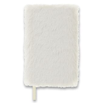 Obrázek produktu Zápisník Moleskine Faux Fur - tvrdé dosky - XS, čistý, biely