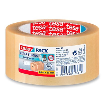 Obrázok produktu Tesa Ultra Strong - lepiaca páska - 50 mm x 66 m, transparentná