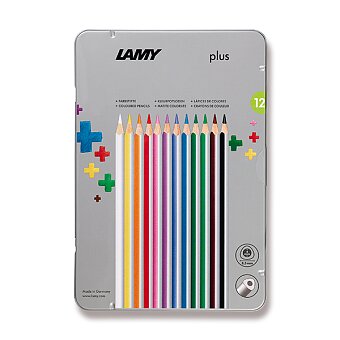 Obrázek produktu Pastelky Lamy plus - 12 barev, plechová krabička