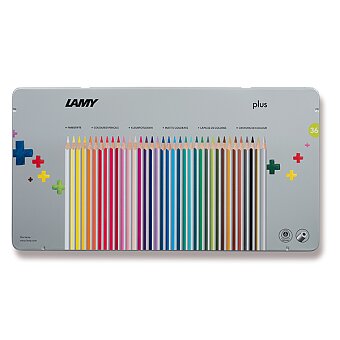 Obrázek produktu Lamy plus - pastelky, 36 barev, plech. krabička