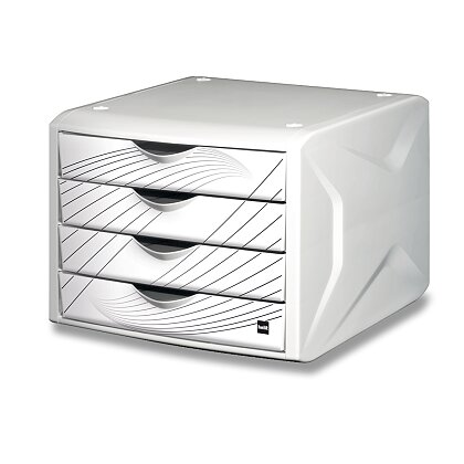 Obrázek produktu Helit Chameleon - zásuvkový box - 4 zásuvky, bílý