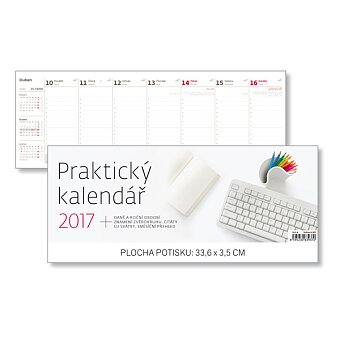 Obrázek produktu Praktický kalendář 2017 - stolní pracovní kalendář