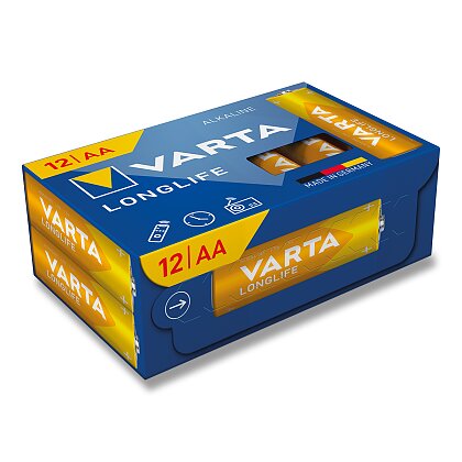 Obrázok produktu Varta Longlife - alkalické batérie - AA, 12 ks