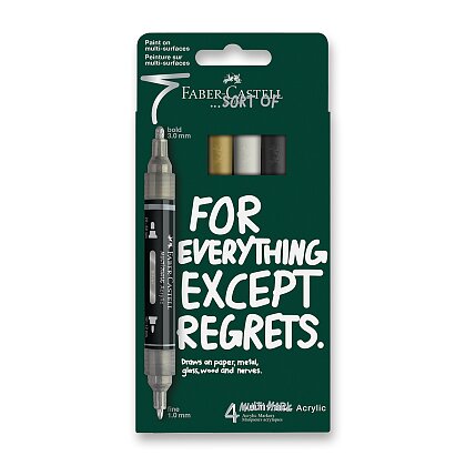 Obrázok produktu Faber-Castell Multimark Classics - akrylový popisovač - sada 4 farieb