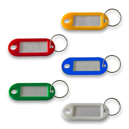 Obrázek produktu ConmetRON - plastové jmenovky na klíče - 100 ks, mix barev