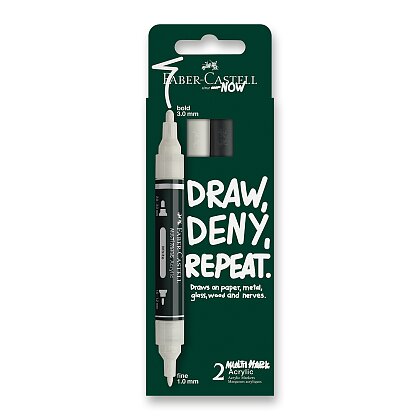 Product image Faber-Castell Multimark Black&White - akrylový popisovač - sada 2 ks