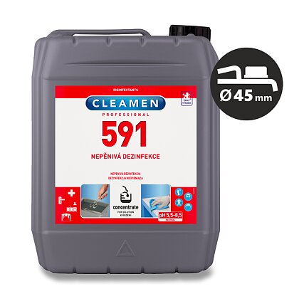 Product image Cleamen 591 - nepěnivá dezinfekce povrchů - 5 l
