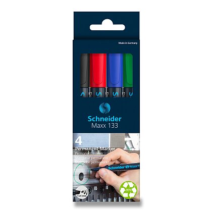 Obrázok produktu Schneider Marker 133 - permanentné popisovače - 4 farby
