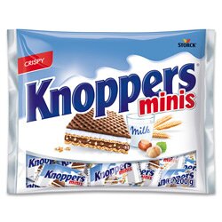 Levně Knoppers Minis - mini oplatky s náplní - mléčné, 200 g