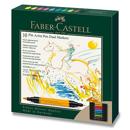 Product image Faber-Castell Pitt Artist Pen Dual Marker - popisovač - sada 10 ks