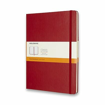 Obrázok produktu Moleskine - zápisník v tvrdých doskách - 19 × 25 cm, čistý, červený
