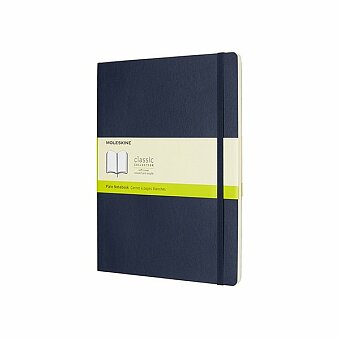 Obrázek produktu Zápisník Moleskine - mäkké dosky - XL, čistý, modrý