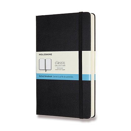 Obrázek produktu Moleskine Expanded - zápisník v tvrdých deskách - 13 x 21 cm, 200 listů, tečkovaný, černý