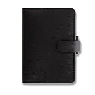 Filofax Saffiano - mini diář A8 - černý
