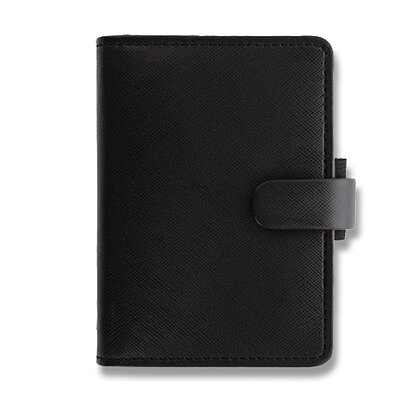 Obrázek produktu Filofax Saffiano - mini diář A8 - černý