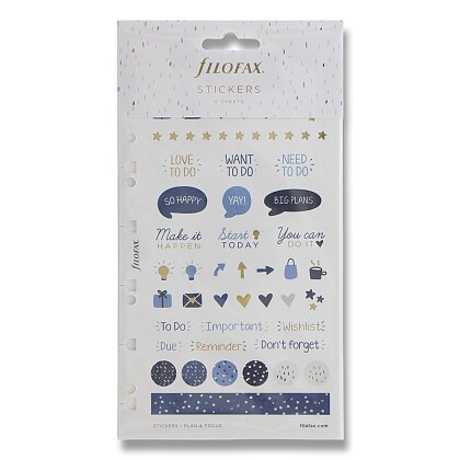 Product image Filofax - náplň osobních / A5 diářů - samolepky Indigo