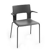 Židle s područkami Desalto Kobe antracitová OUTLET