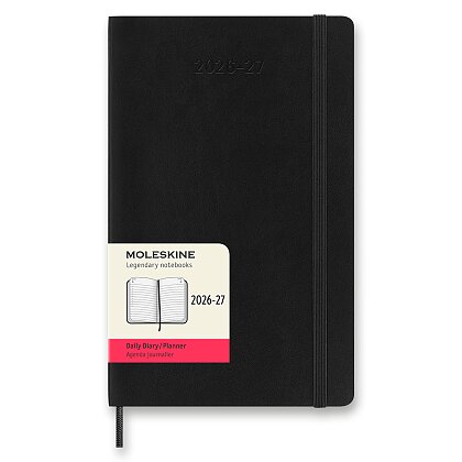 Obrázek produktu Moleskine 2026-27 - 18měsíční diář v měkkých deskách - velikost L, denní, černý