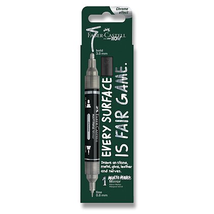 Obrázek produktu Faber-Castell Multimark Mirror - popisovač - 551, chrome, blistr