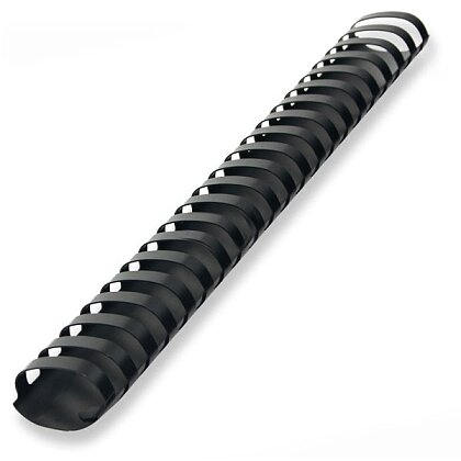 Obrázek produktu Plastový hřbet pro kroužkový vazač - průměr 38 mm, 50 ks, černý